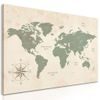 Obraz jednoduchá mapa světa