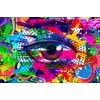 Obraz pop-art abstrakce oka