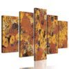 5-dílný obraz abstraktní umění inspirované G. Klimtem
