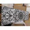 Obraz černobílá Mandala
