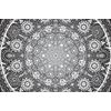Obraz černobílá luxusní Mandala