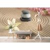 Samolepící fototapeta zen zahrada s kameny a květinami