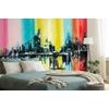 Samolepící tapeta pestrobarevná malba města