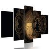 5-dílný obraz vyrovnaný Buddha