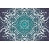 Samolepící tapeta Mandala v modro-zeleném provedení