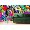 Tapeta hlava lva ve stylu pop art