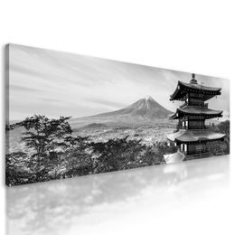Obraz krása Japonska v černobílém provedení