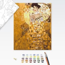 Malování podle čísel reprodukce Zlatá Adele - G. Klimt