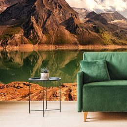 Krásná fototapeta horské jezero