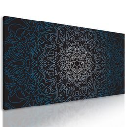 Obraz exotická Mandala v modrém provedení