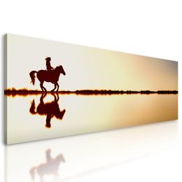 Obraz jízda za západem slunce