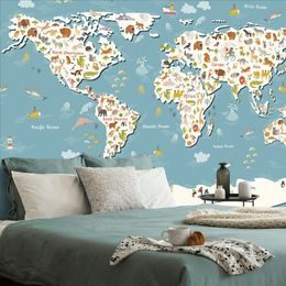 Samolepící tapeta mapa světa pro děti