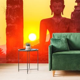 Samolepící fototapeta socha Buddhy při východu slunce