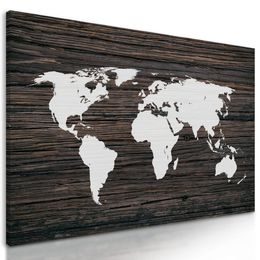 Obraz mapa světa v moderním provedení