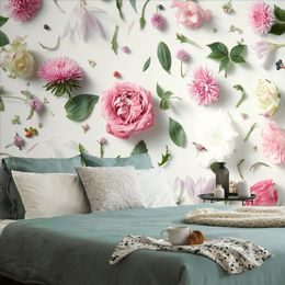 Originální samolepící tapeta souhra květin