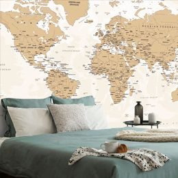 Vintage samolepící tapeta mapa světa