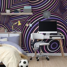 Tapeta 3D kuličky s barevnými pásky