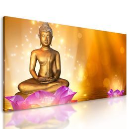 Obraz Buddha ve zlatém provedení