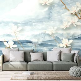 Tapeta hra přírody ve světlých barvách