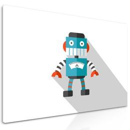 Tapeta zábavný modrý robot