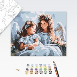 Malování podle čísel roztomilé andílky