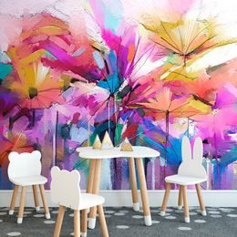 Tapeta abstrakce pestrobarevných květin