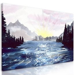 Obraz malovaná divoká řeka