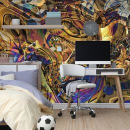 Tapeta zlaté abstraktní umění