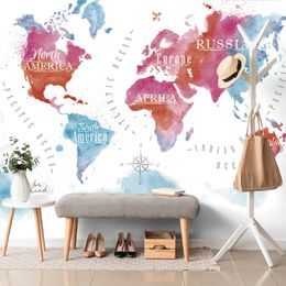 Samolepící tapeta mapa světa v uměleckém provedení