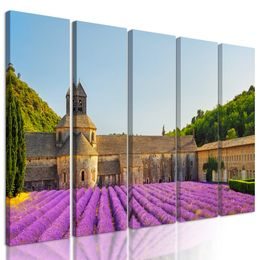 5-dílný obraz levandelové pole