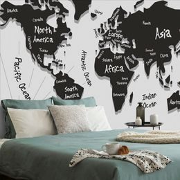 Samolepící tapeta zajímavá mapa světa