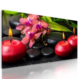 Obraz Zen kompozice s květinami orchideje