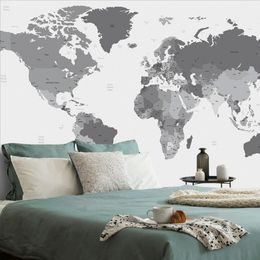 Tapeta mapa států v černobílém provedení