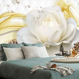 Tapeta půvabná růže v elegantním provedení