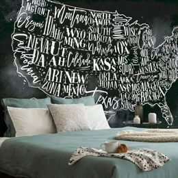 Samolepící tapeta zajímavá mapa USA