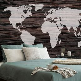 Tapeta mapa světa v moderním provedení