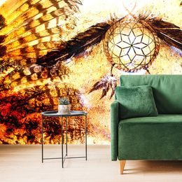 Tapeta lapač snů s indiánskými prvky