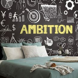 Tapeta s motivačním nápisem Ambition