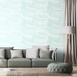 Tapeta něžná abstrakce na modrém pozadí