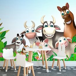 Samolepící tapeta veselá farmářská zvířátka