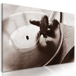 Obraz gramofon ve vintage provedení