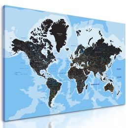 Obraz stylová mapa světa