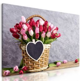 Obraz nádherná kytice tulipánů