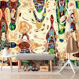 Tapeta barevná abstrakce tváří