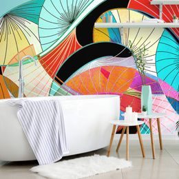 Samolepící tapeta abstrakce plná různých barev