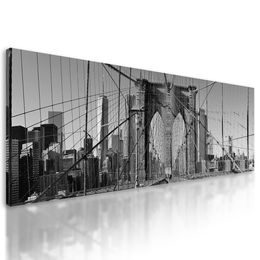 Obraz architektura New Yorku v černobílém provedení
