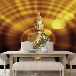 Tapeta socha Buddhy na zářivém pozadí