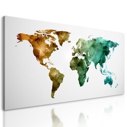 Obraz pestrobarevná mapa světa tvořená polygony