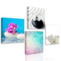 Set obrazů něžné Feng Shui prvky