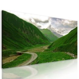 Obraz zelení poseté hory